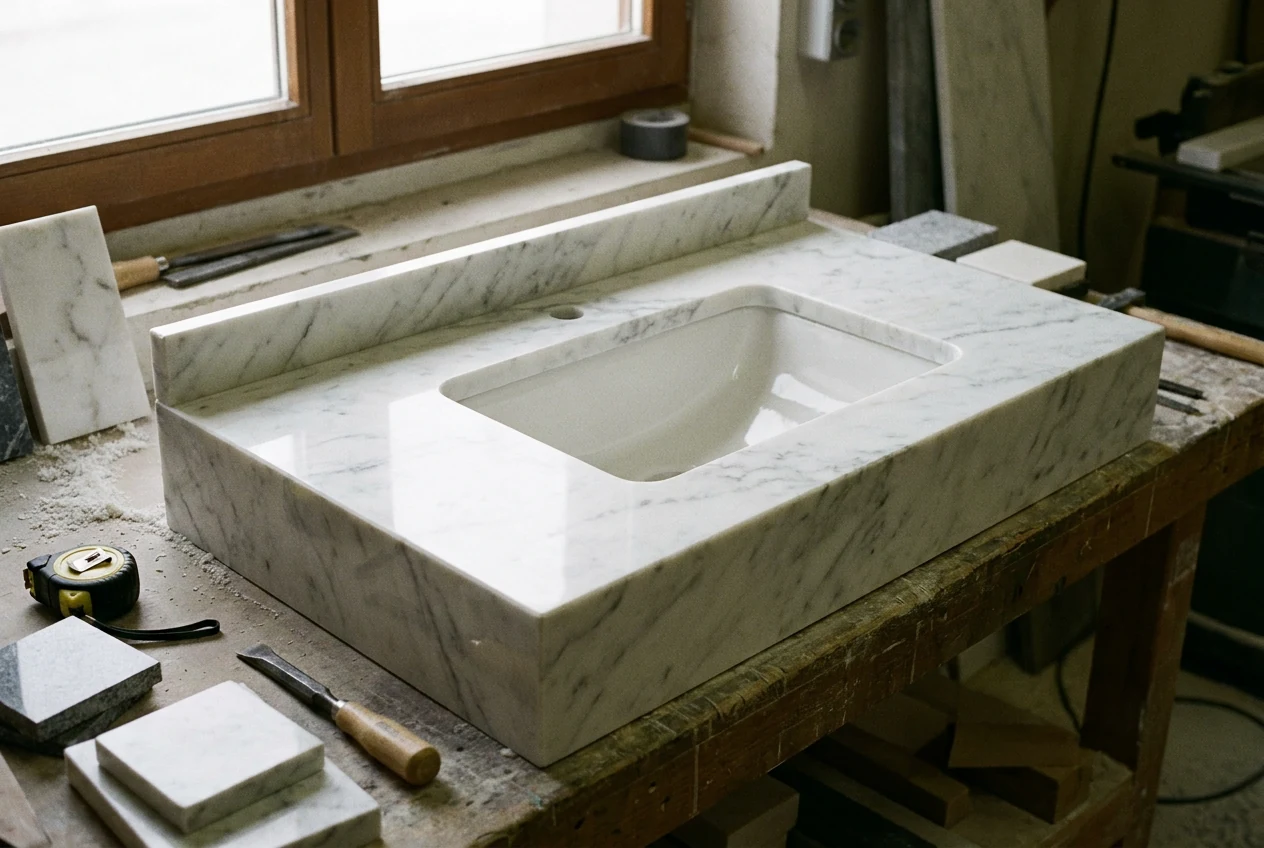 Plan de toilette sur-mesure à La Roche-sur-Foron