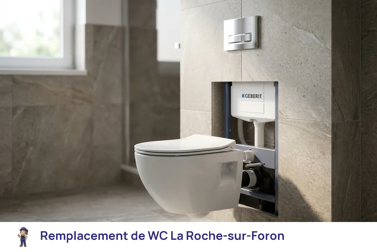 Remplacement de WC à La Roche-sur-Foron
